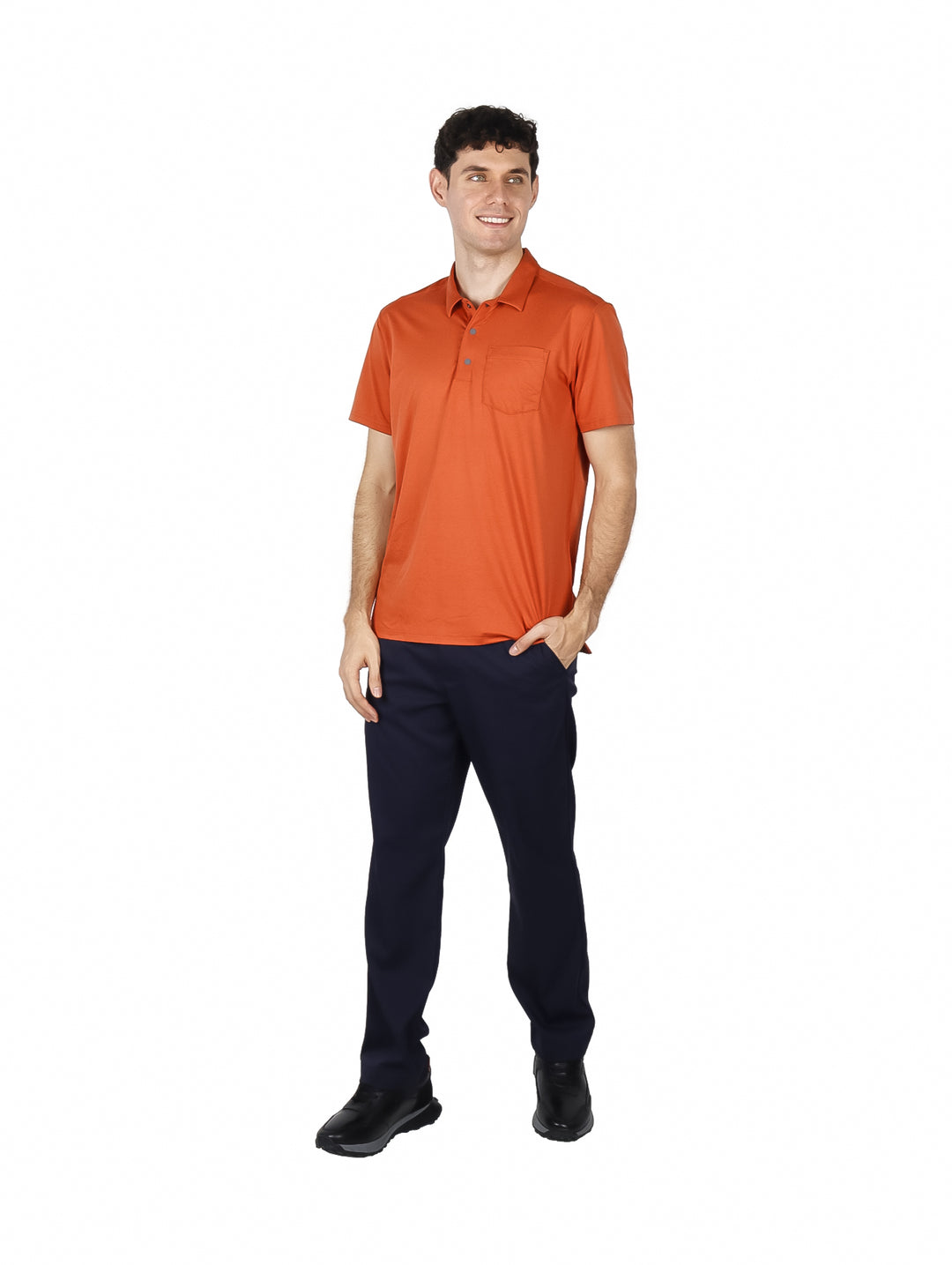 Playera Polo Eddie Bauer Color Ocre para Hombre