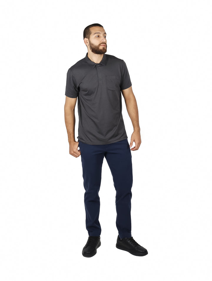 Playera Polo Eddie Bauer Color Gris Carbón para Hombre