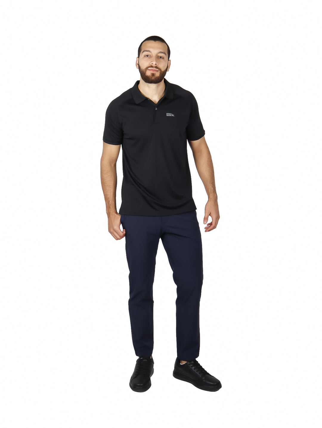 Playera Polo Eddie Bauer Negro para Hombre