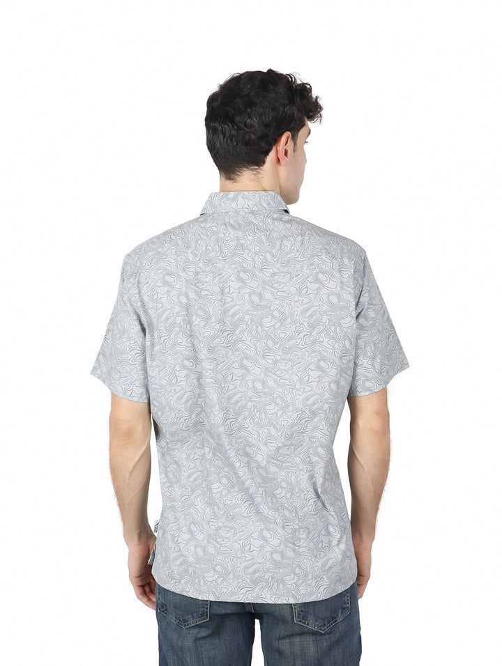 Camisa Eddie Bauer Gris Claro para Hombre