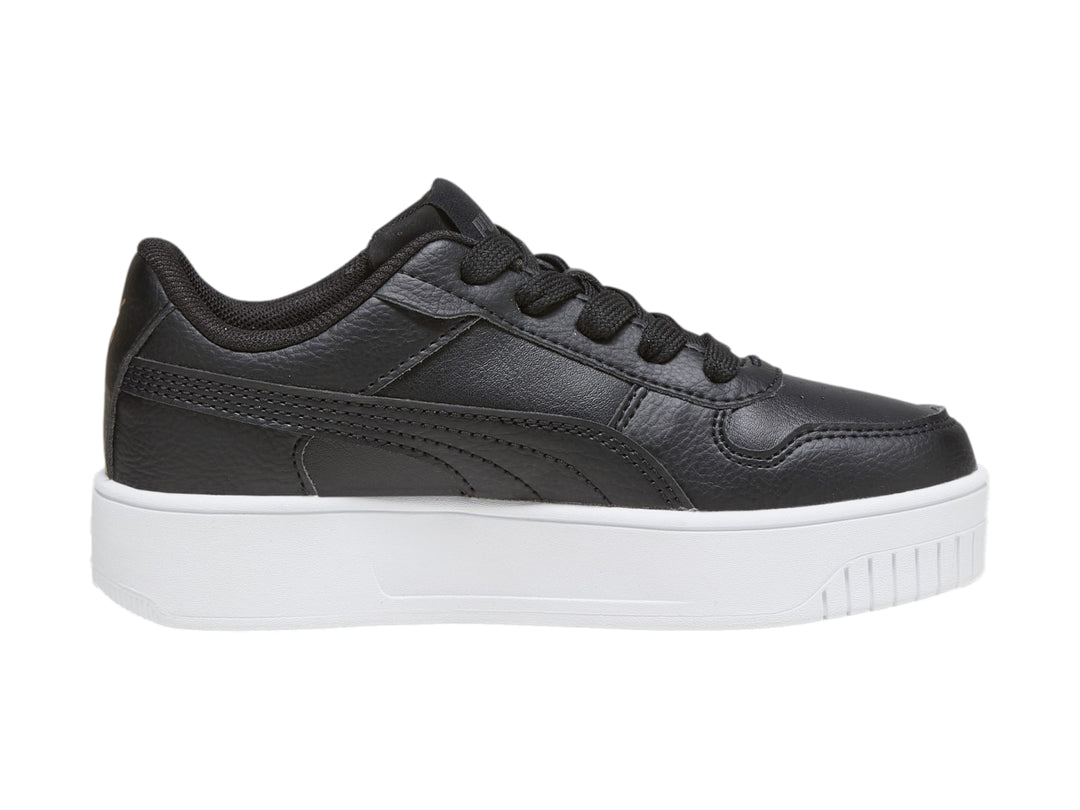 Tenis PUMA Carina Street Negro y Oro Rosa para Niña