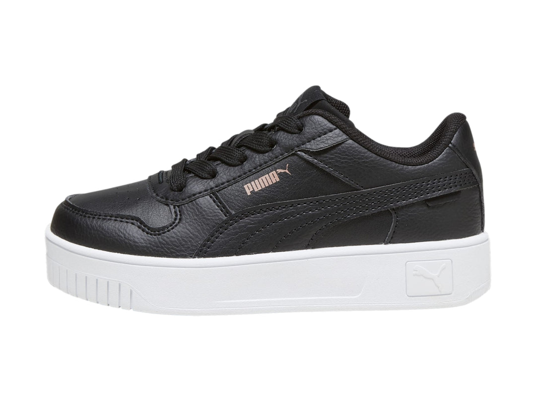Tenis PUMA Carina Street Negro y Oro Rosa para Niña