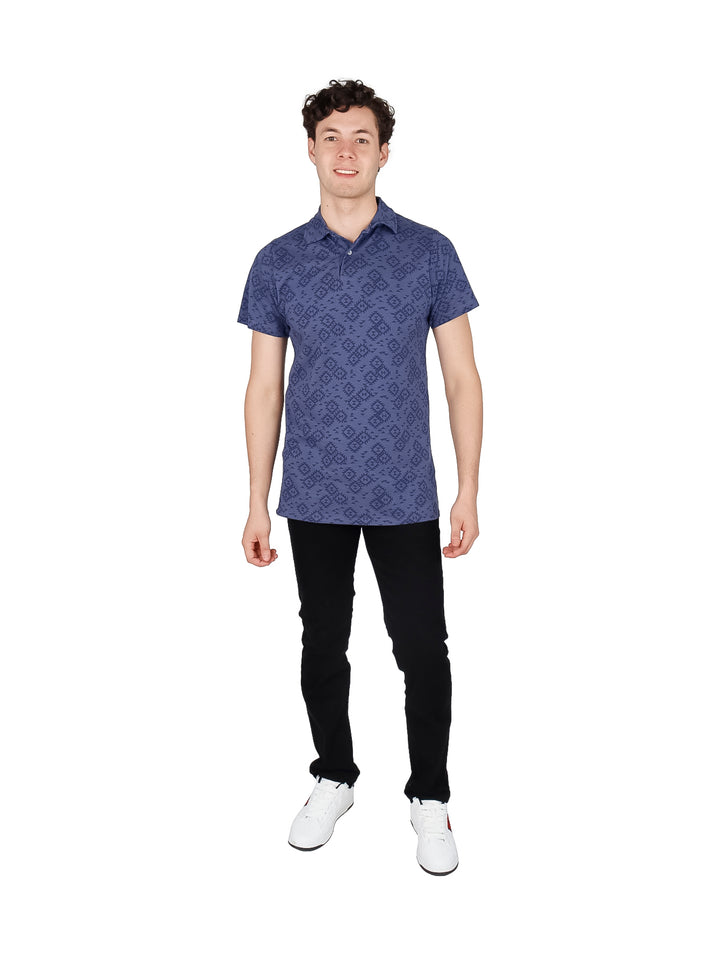 Playera Polo Optima Exterior Azul Marino para Hombre