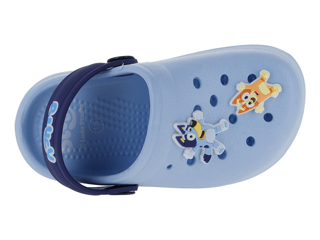 Sandalias Clogs Vavito Bluey Azul para Niño