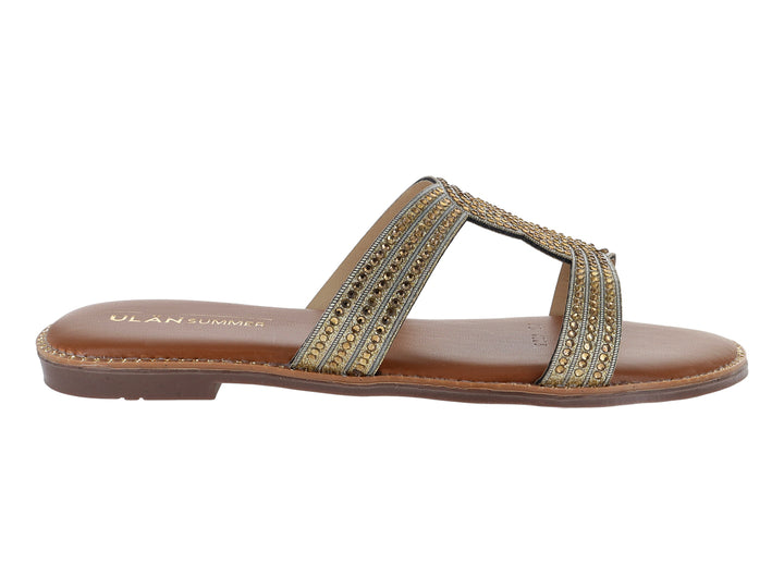 Sandalias ULAN Oro Inglés para Mujer