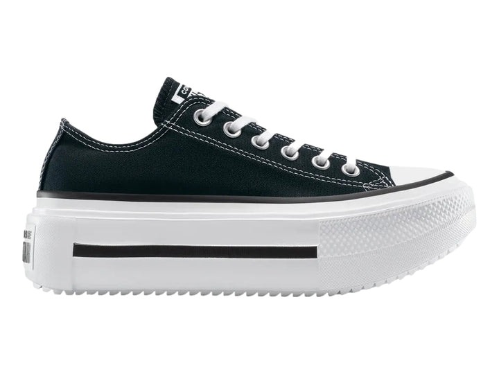 Tenis Converse Double Stack Negro Blanco para Mujer