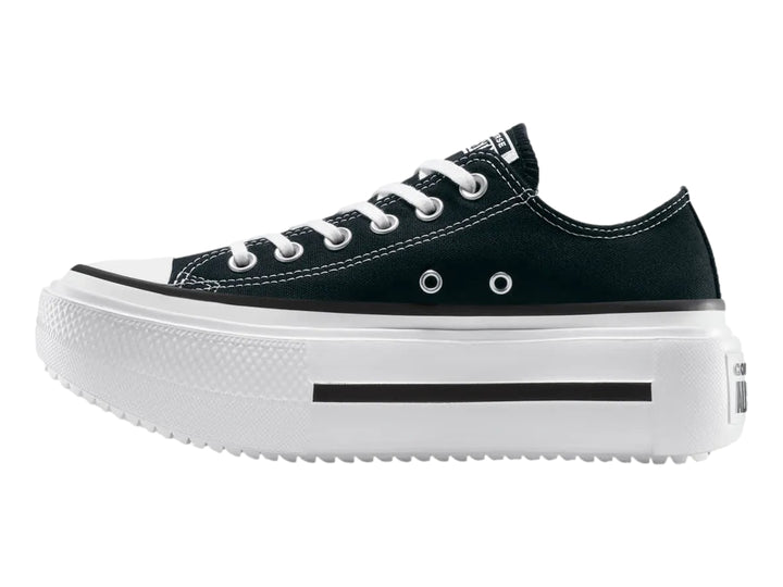 Tenis Converse Double Stack Negro Blanco para Mujer