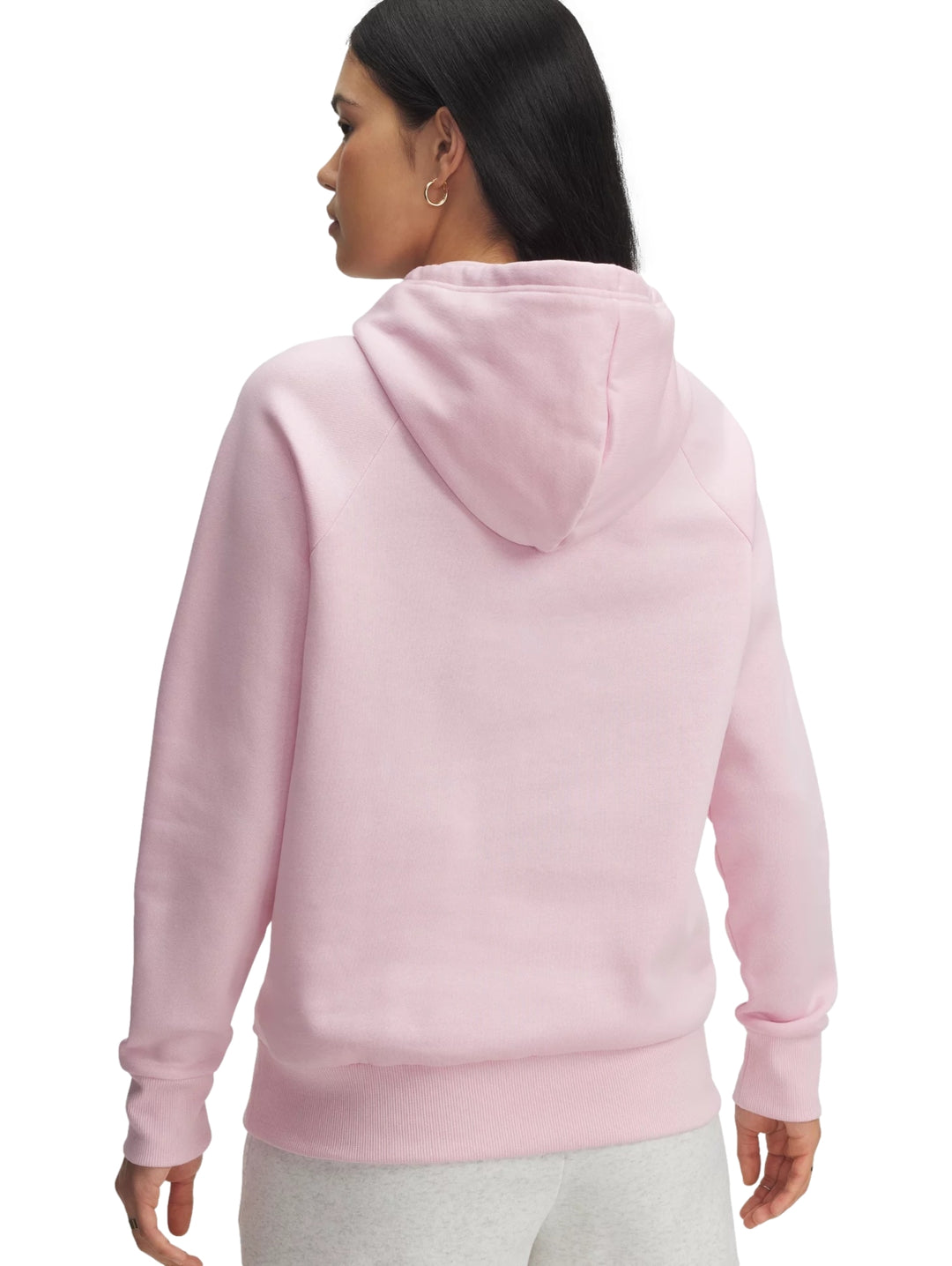Sudadera Under Armour Rival Fleece Big Logo Rosa para Mujer