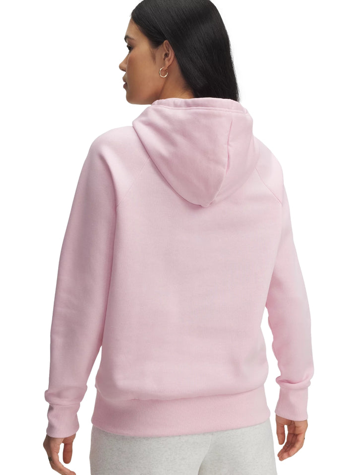 Sudadera Under Armour Rival Fleece Big Logo Rosa para Mujer