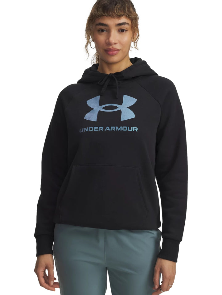 Sudadera Under Armour Rival Fleece Shimmer Negro para Mujer