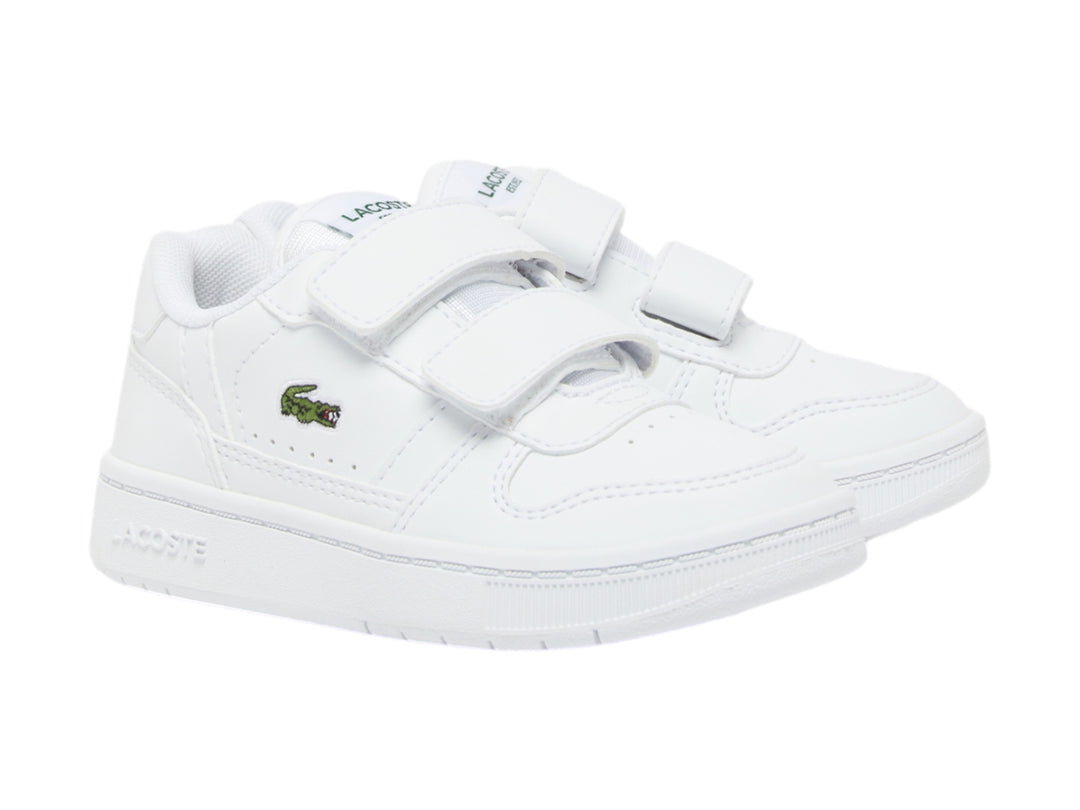 Tenis Lacoste T-Clip Blancos para Niño