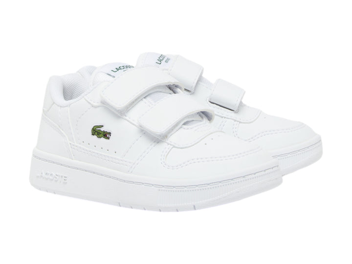 Tenis Lacoste T-Clip Blancos para Niño