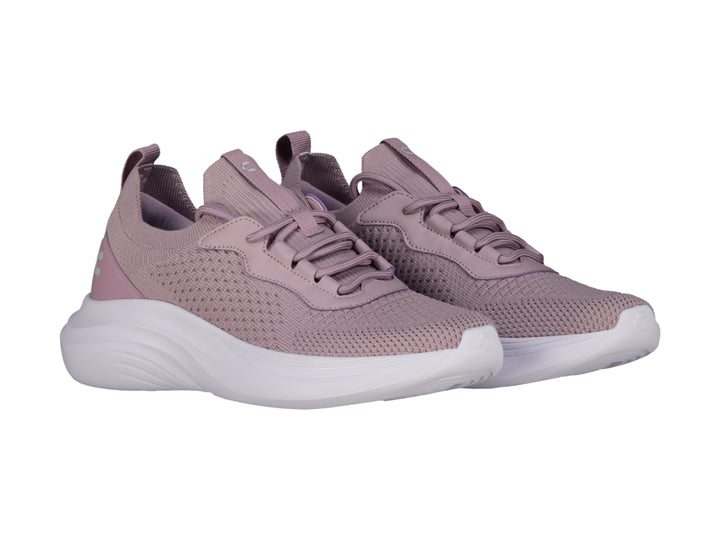 Tenis deportivos Charly color rosa con suela blanca para caminar.