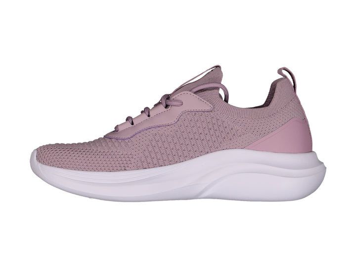 Tenis deportivos Charly color rosa con suela blanca para caminar.