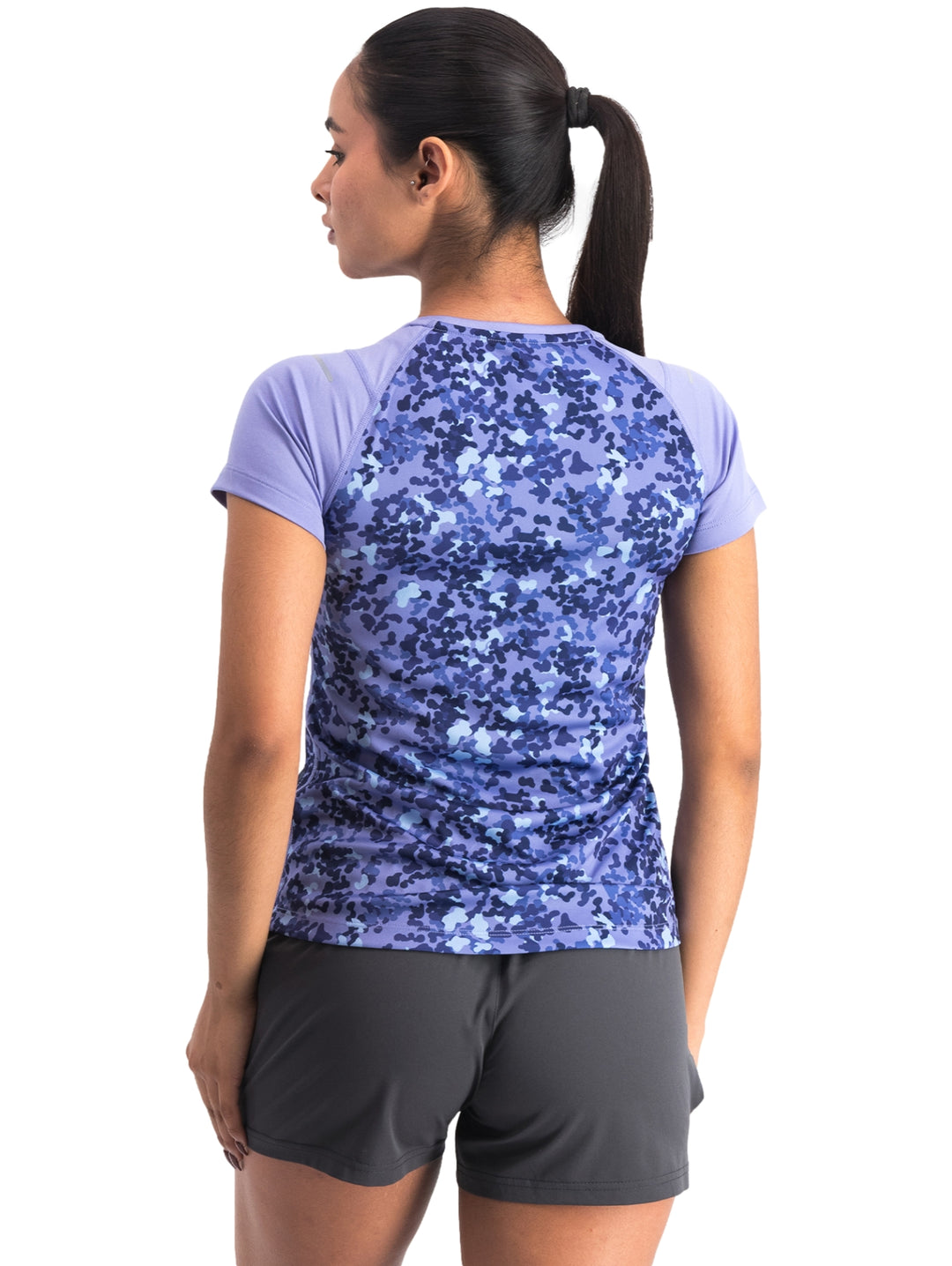 Playera Charly Manga Corta Color Lavanda para Mujer