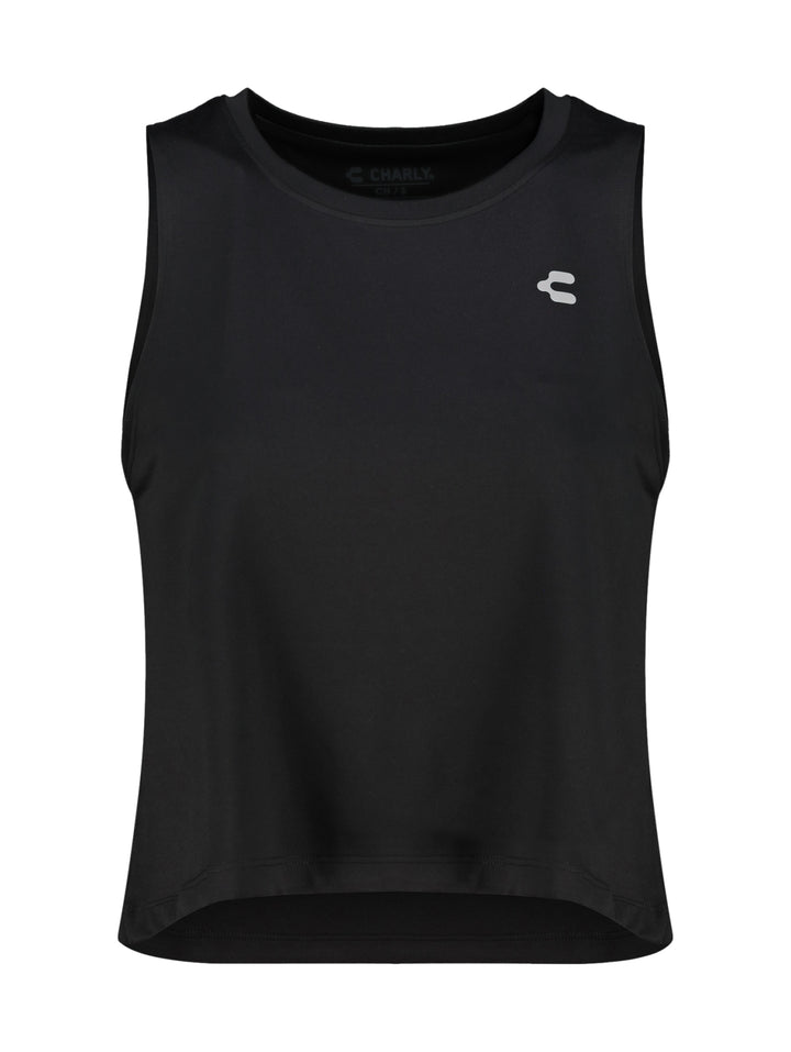 Playera Charly Tank Negro para Mujer
