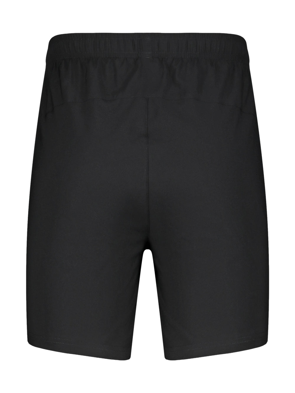 Short deportivo color negro con cintura elástica y pequeño logo lateral.