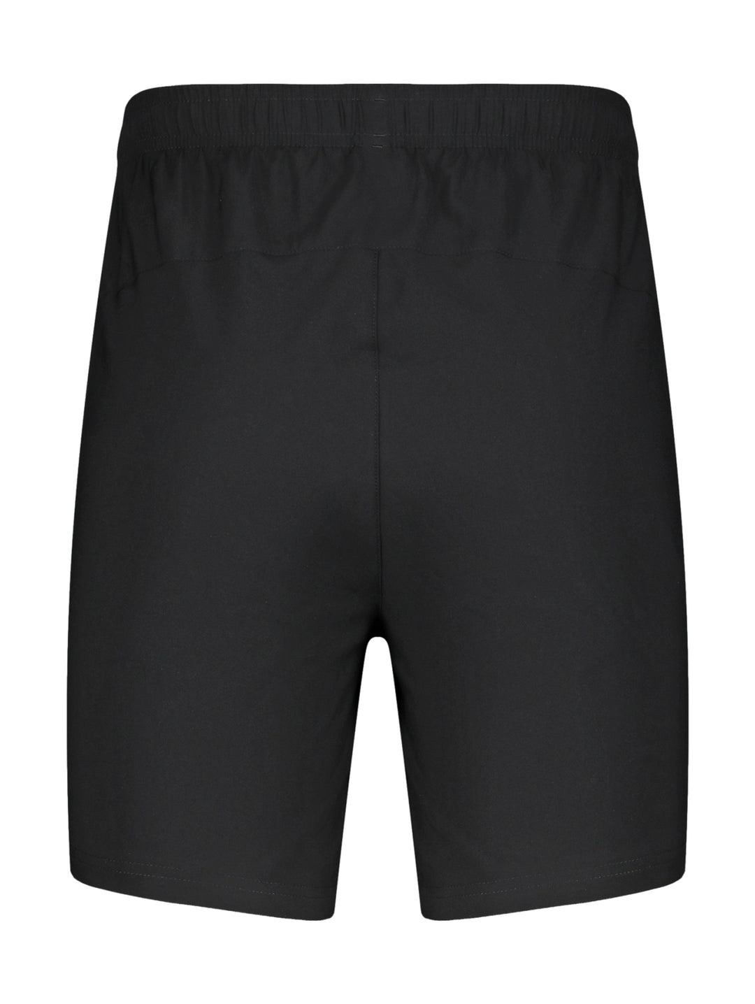 Short deportivo color negro con cintura elástica y pequeño logo lateral.