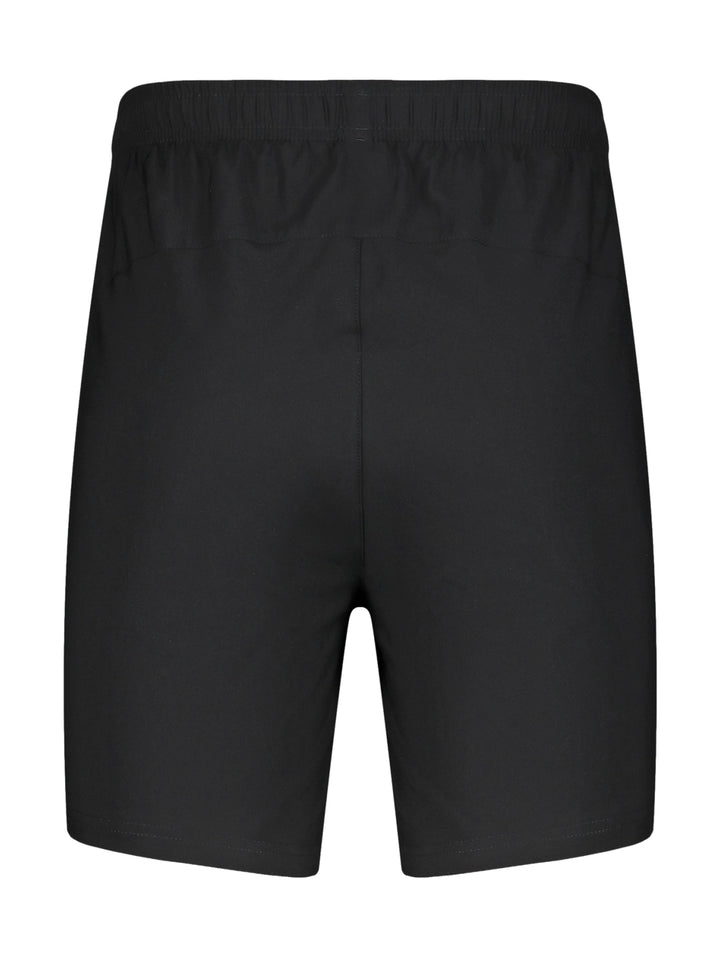 Short deportivo color negro con cintura elástica y pequeño logo lateral.
