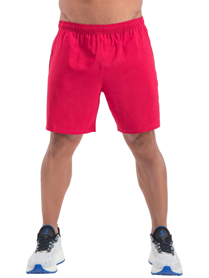 Short deportivo color rojo para hombre.