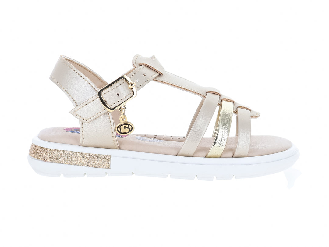 Sandalias Coqueta Oro Rosado para Niña