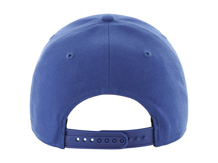Gorra de béisbol color azul royal con logotipo bordado en blanco de los Dodgers de Los Ángeles.