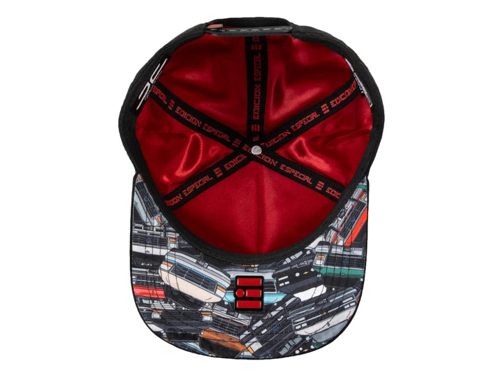 Gorra JC Hats Edición Especial El AV Visera Plana Negro para Hombre
