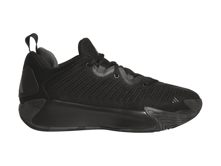 Tenis de baloncesto Adidas Initiation en color negro con tejido transpirable y suela deportiva.