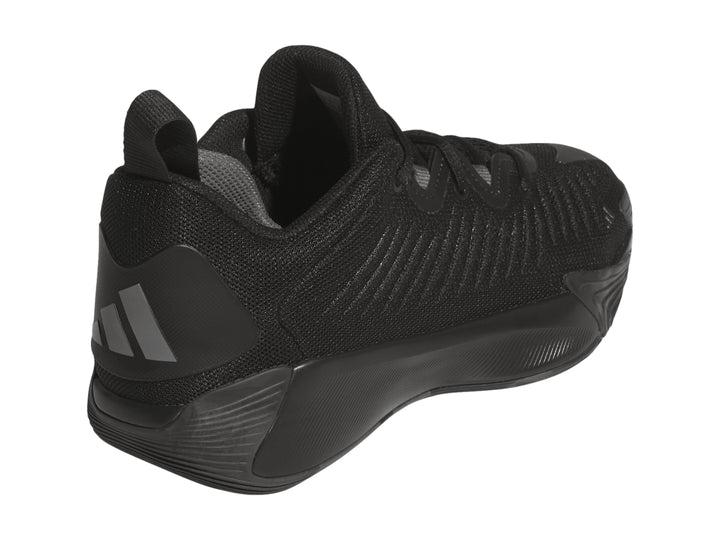 Tenis de baloncesto Adidas Initiation en color negro con tejido transpirable y suela deportiva.