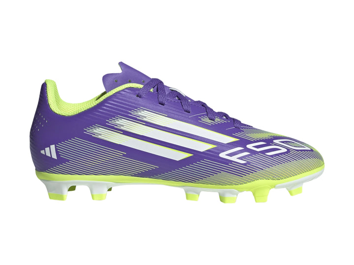 Tenis Taquetes Adidas F50 Club Morado para Niño