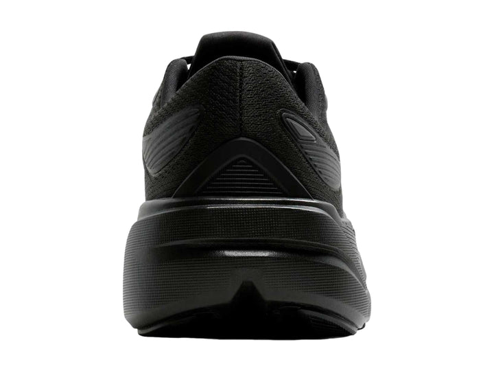 Tenis deportivos Brooks Ghost Max en color negro total con suela robusta y malla transpirable.