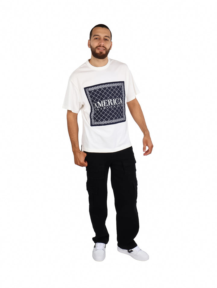 Playera Perry Ellis Blanco para Hombre