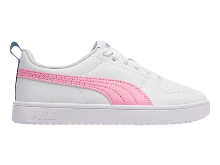 Tenis PUMA Rickie JR Blanco y Rosa para Niña