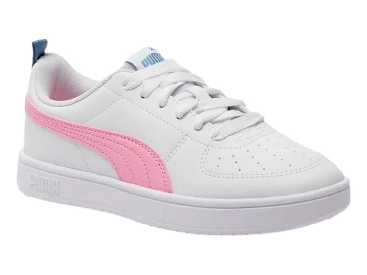 Tenis PUMA Rickie JR Blanco y Rosa para Niña