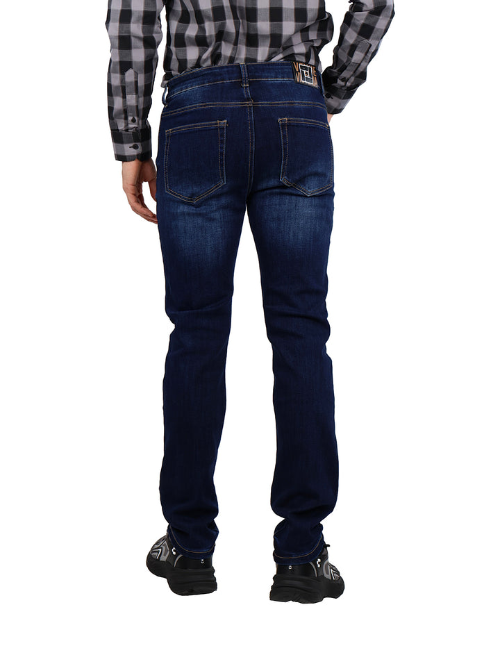Jeans color índigo para hombre, corte casual, marca Venue Victoria.