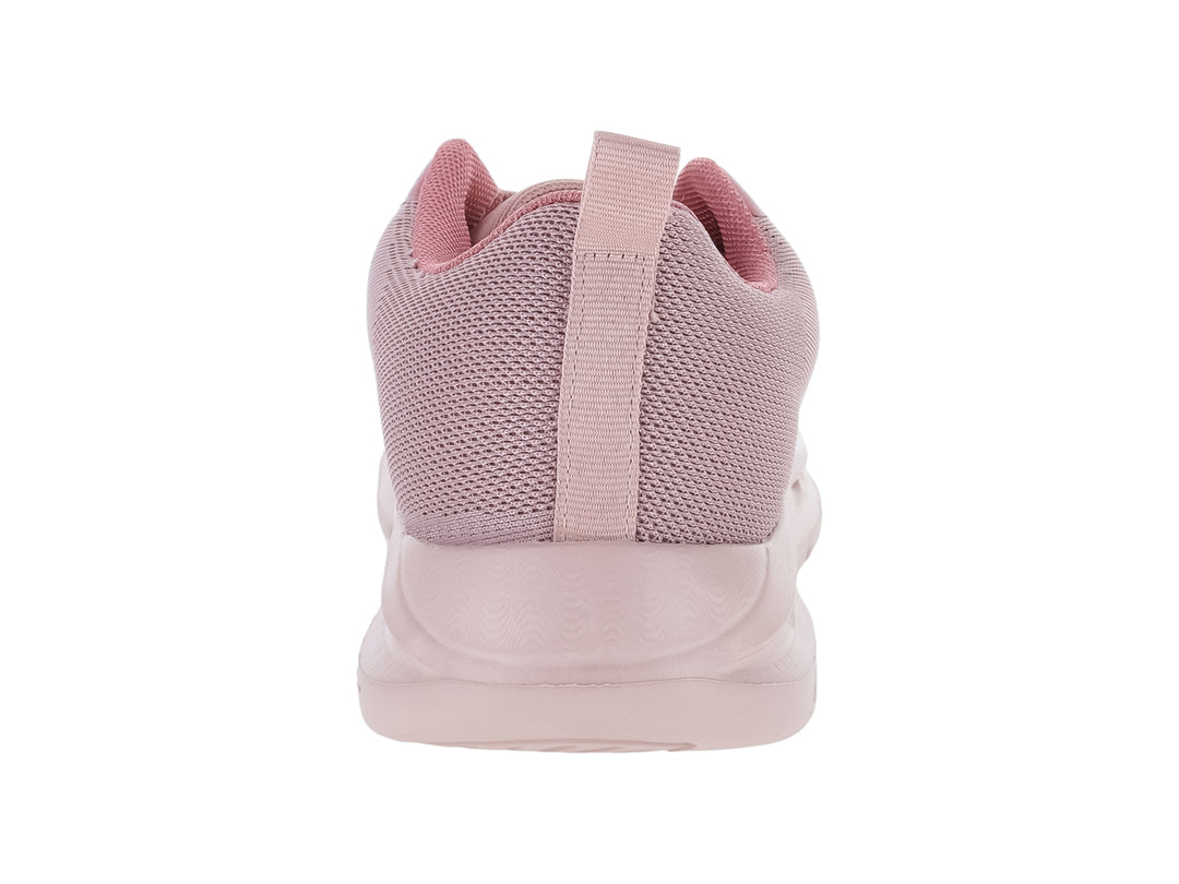 Tenis deportivos de color rosa con malla transpirable y suela blanca, marca Makena.
