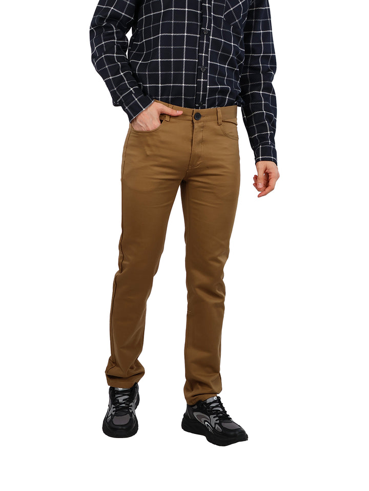 Pantalón de Gabardina Vertical Eagle Khaki para Hombre