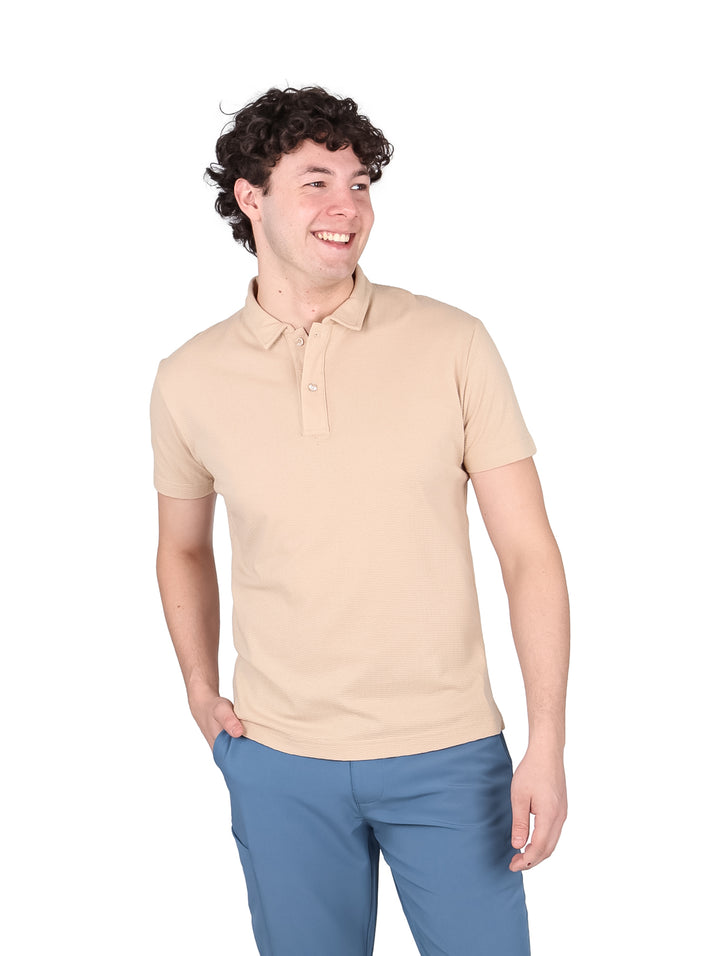 Playera Polo Authentic Lyon Color Arena para Hombre