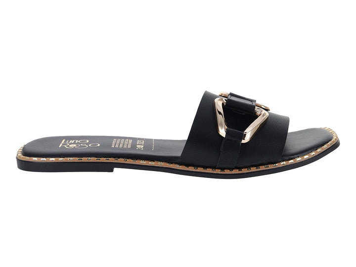 Sandalias Luna Rosa Negro para Mujer