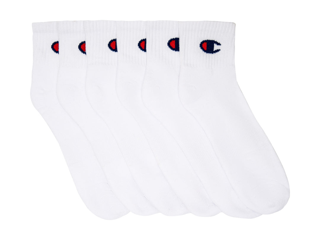 Calcetines Champion Tobilleros Blancos para Hombre (6 Pares)