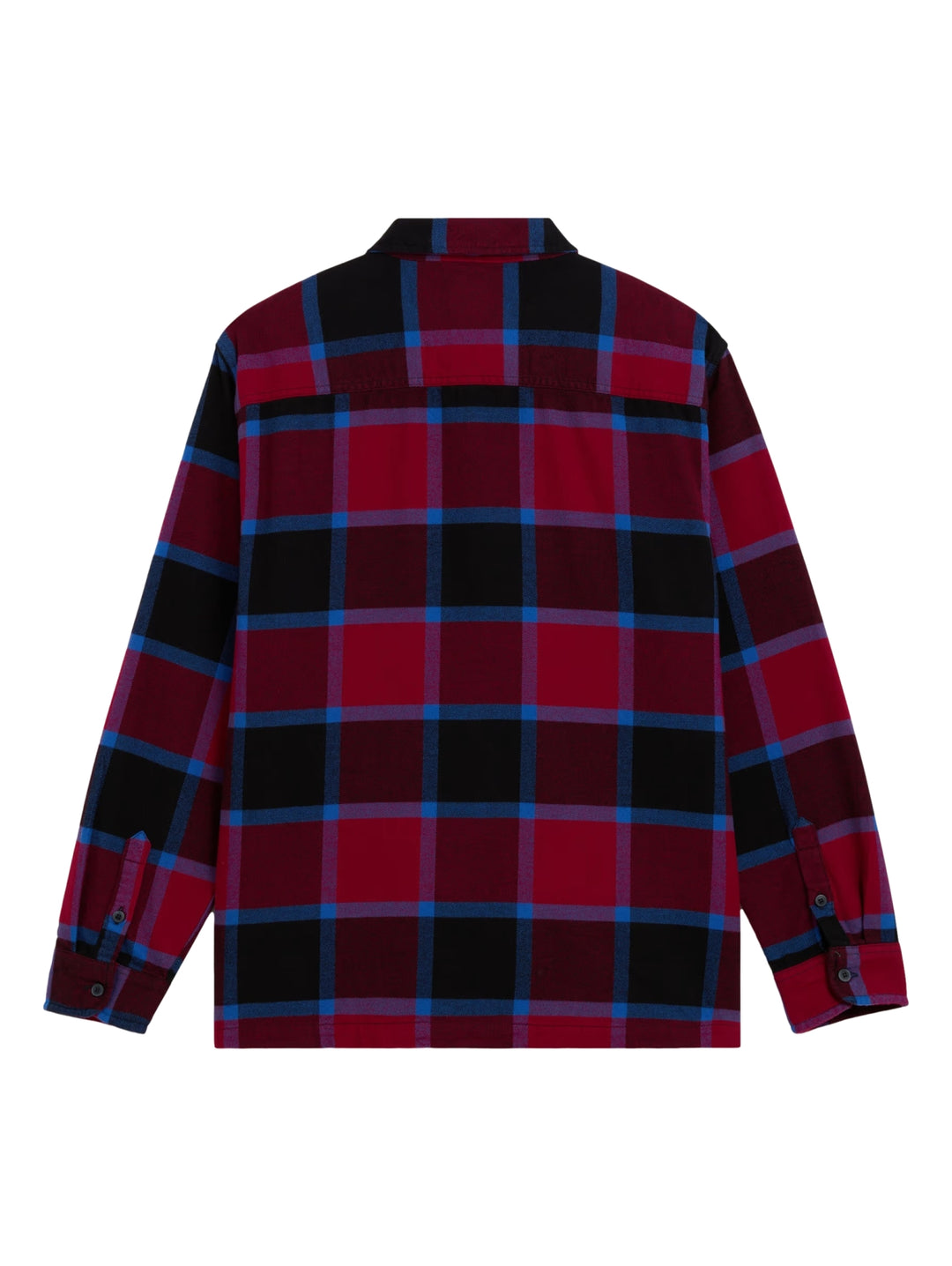 Camisa Vans Larkspur Plaid Flannel Rojo y Negro para Hombre