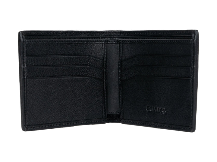 Billetera Cuadra Piel de Pitón Negro para Hombre