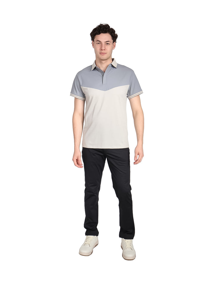 Playera Polo ATOK Gris para Hombre