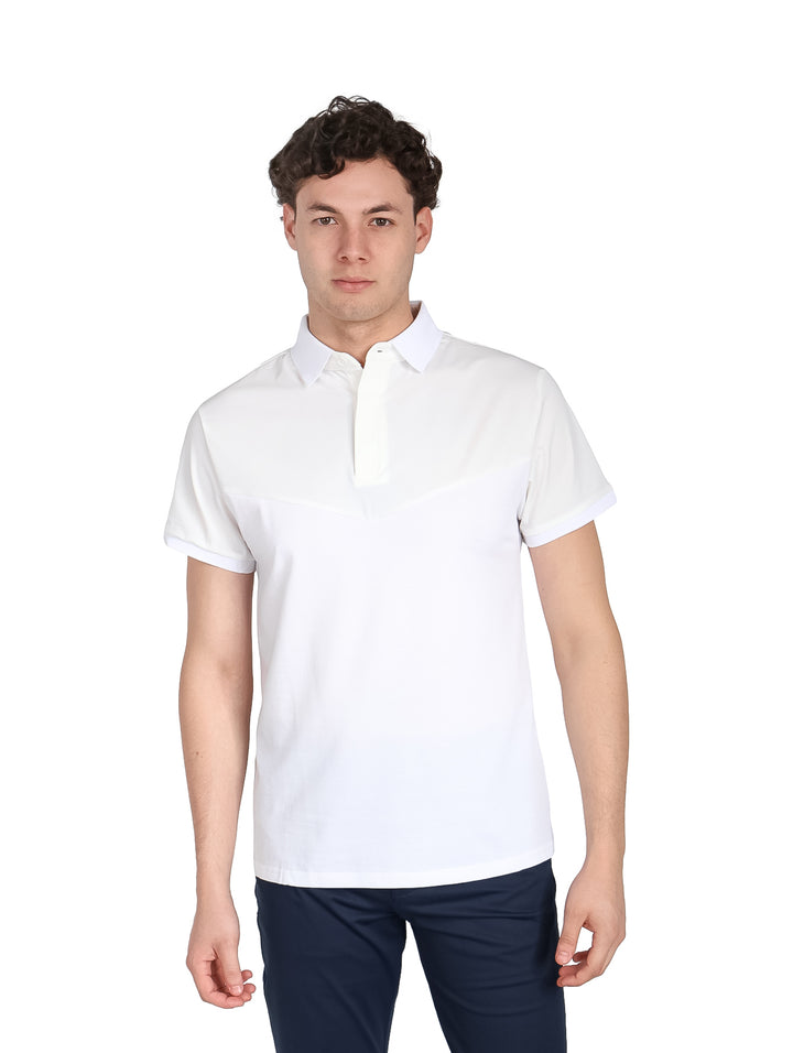 Playera Polo ATOK Blanco para Hombre