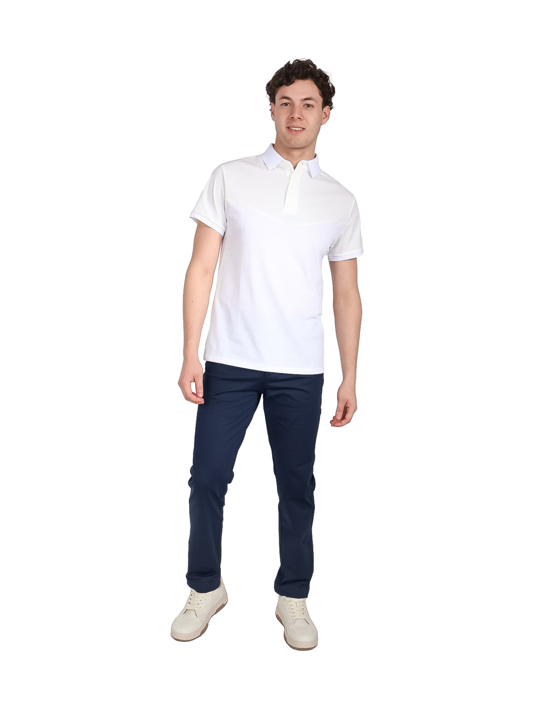 Playera Polo ATOK Blanco para Hombre