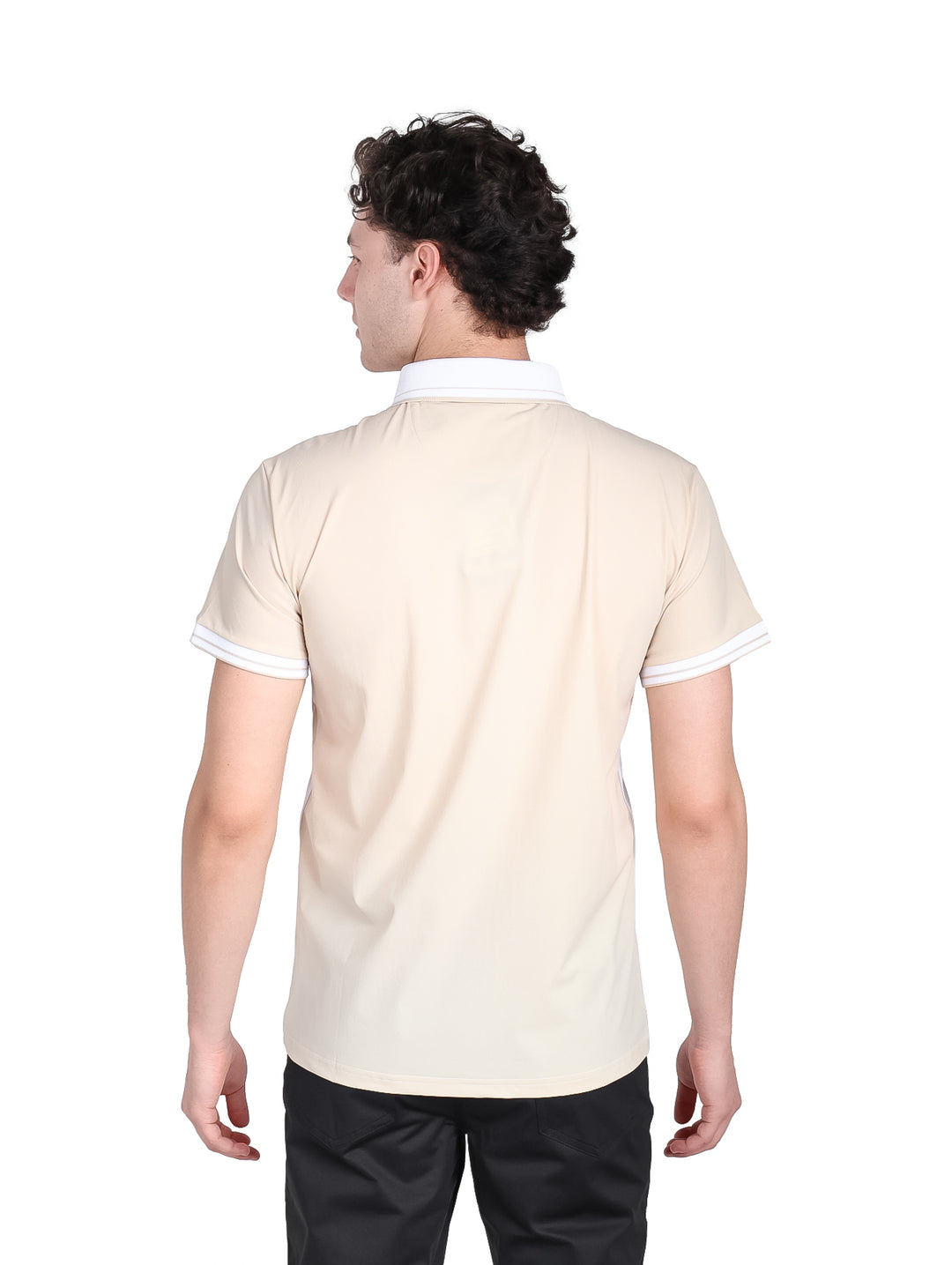 Playera Polo ATOK Beige para Hombre