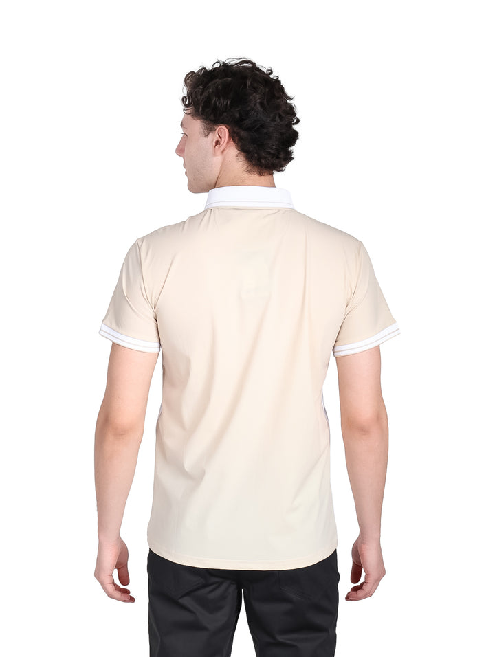 Playera Polo ATOK Beige para Hombre