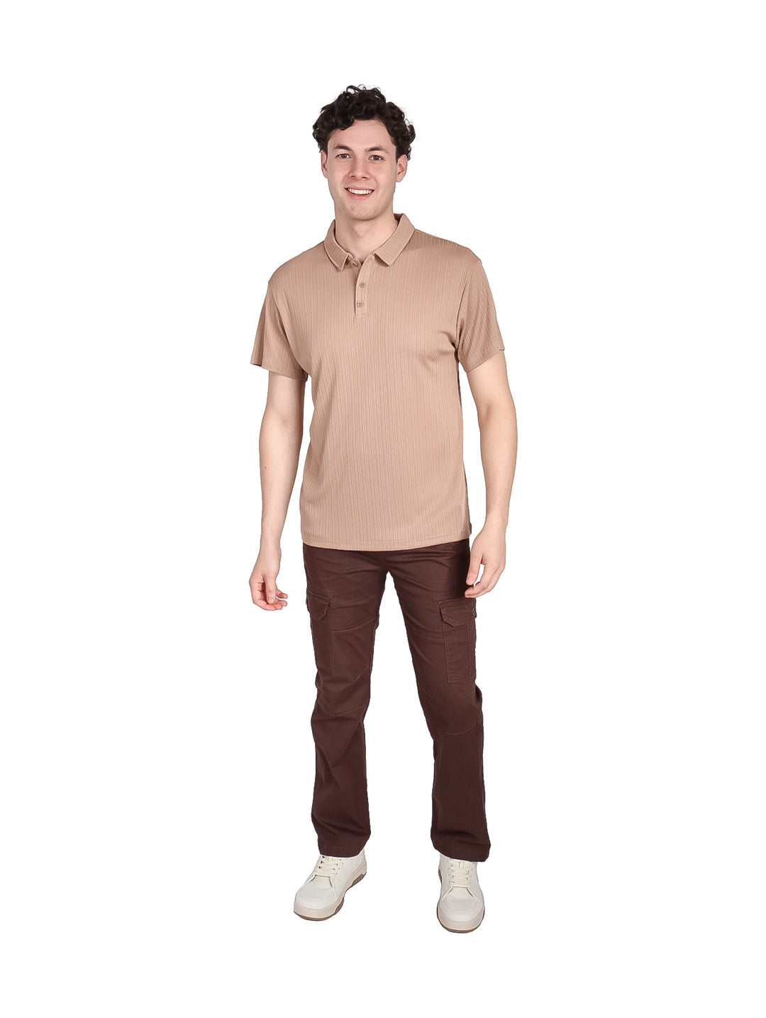 Playera Polo ATOK Color Coffee para Hombre