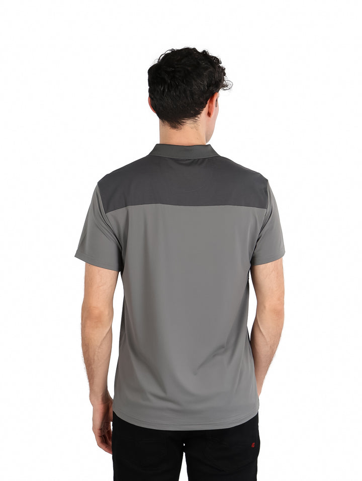 Playera Polo ATOK Gris para Hombre