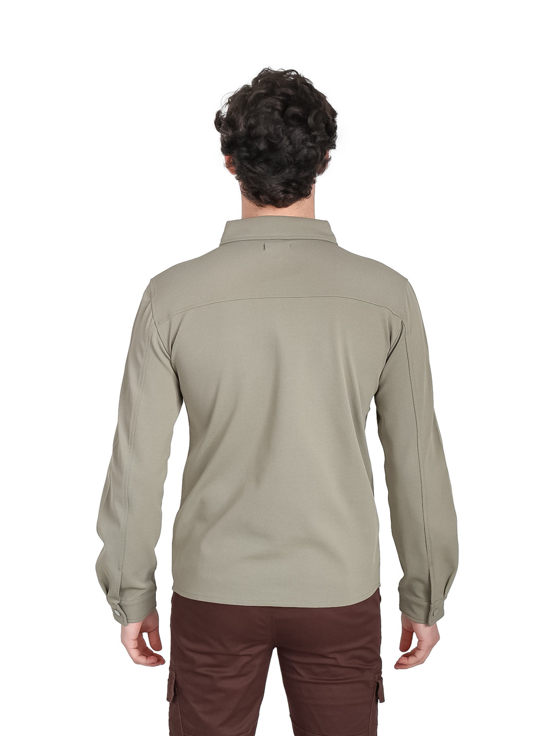 Camisa ATOK Manga Larga Verde para Hombre